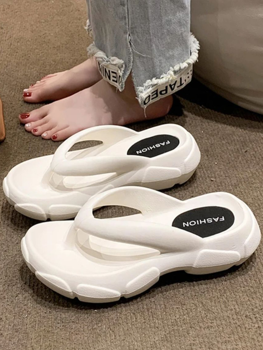 T-Rock Cushioned Footbed Thong Flip-Flops