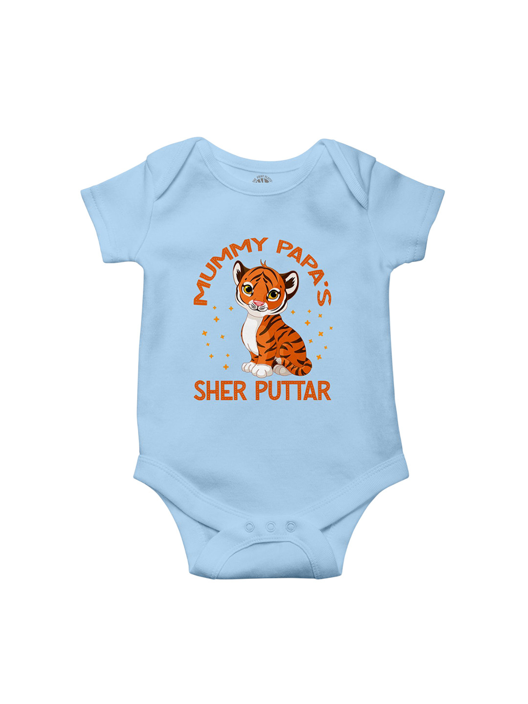 THE PRINT PLATTER Infants Printed Cotton Ultra bio wash Bodysuit with Envelope Neck