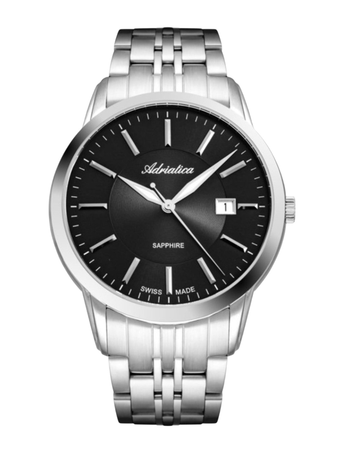 Adriatica Men Stainless Steel Bracelet Style Straps Analogue Watch A8306.5114Q