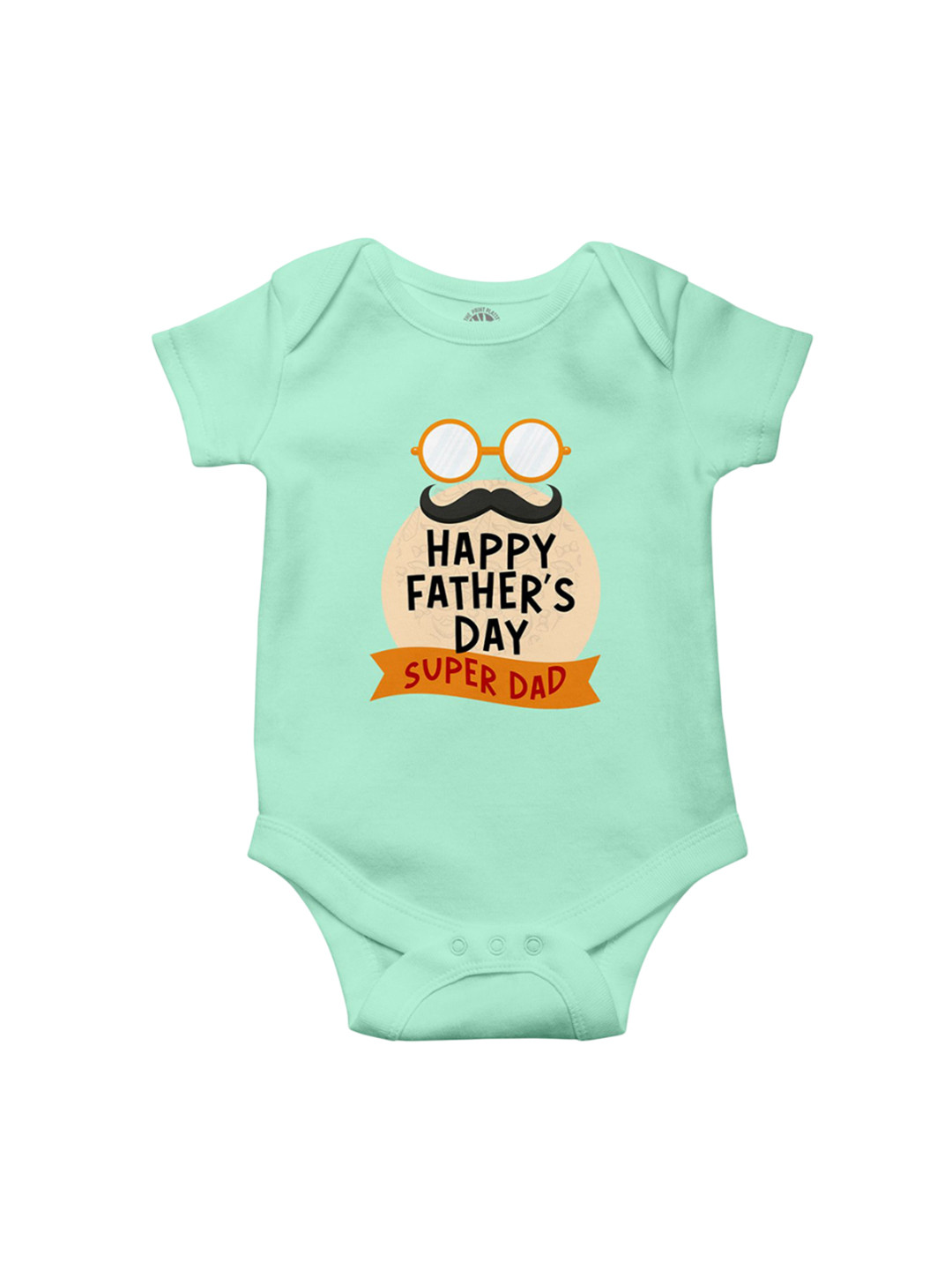 THE PRINT PLATTER Infants Father Day Printed Envelope Neck Ultra Bio Wash Cotton Bodysuit