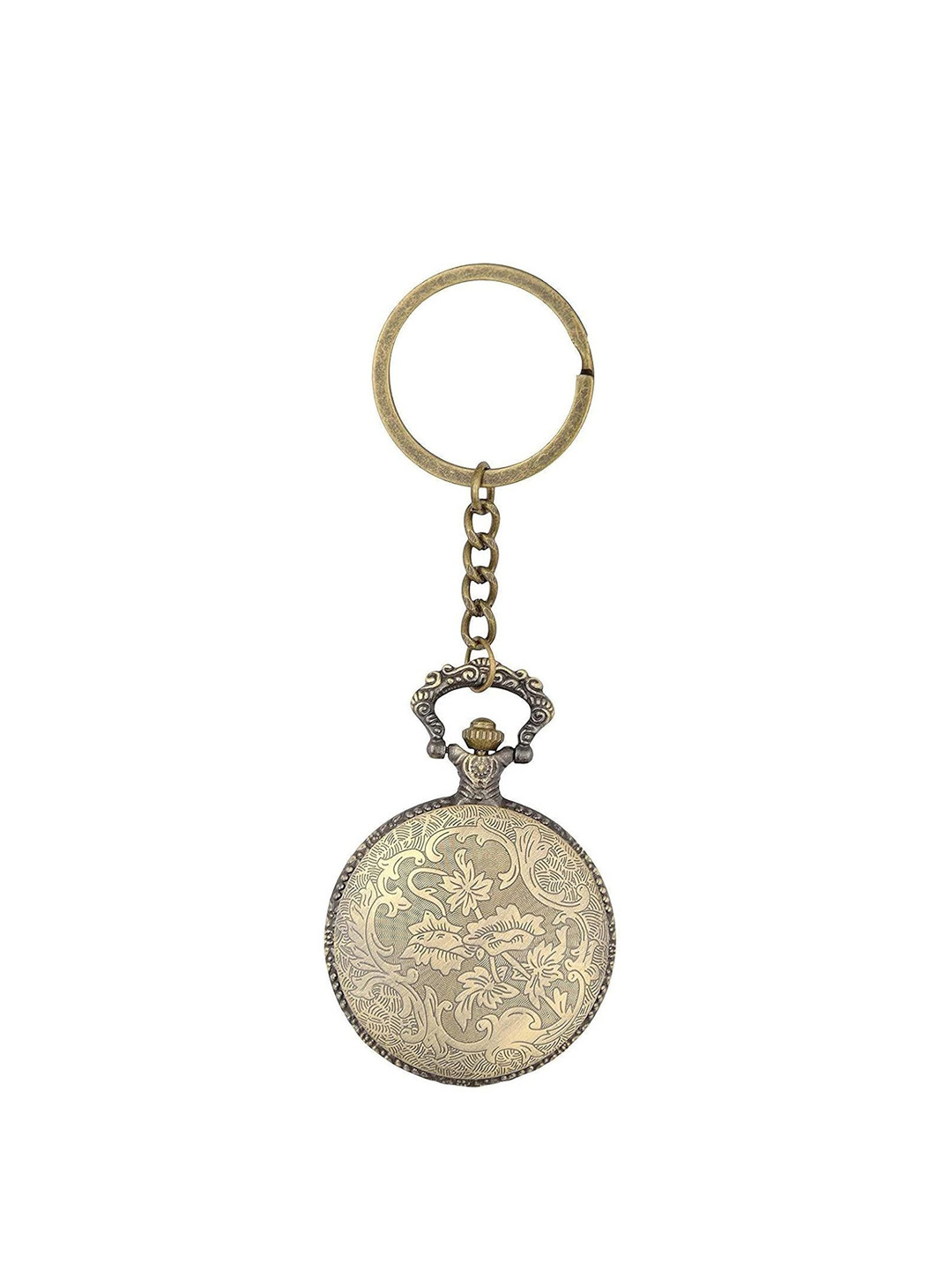 AUGEN Textured Metal Chopper Bike Retro Key Chain With Key Ring