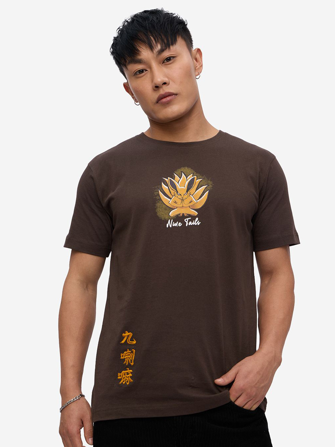The Souled Store Naruto Nine Tails Graphic Printed T-shirt