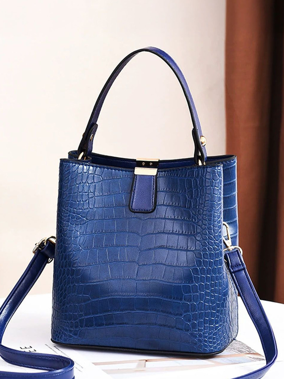 StyleCast Geometric Textured One Handle Shopper Sling Bag