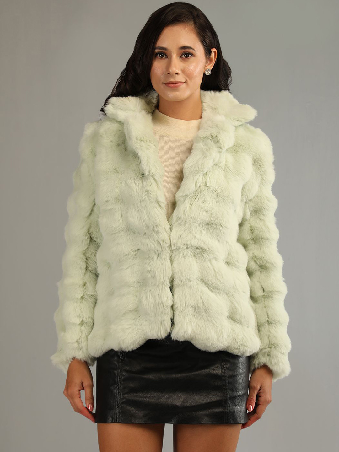HONNETE Women Self-Designed Notched Lapel Coats
