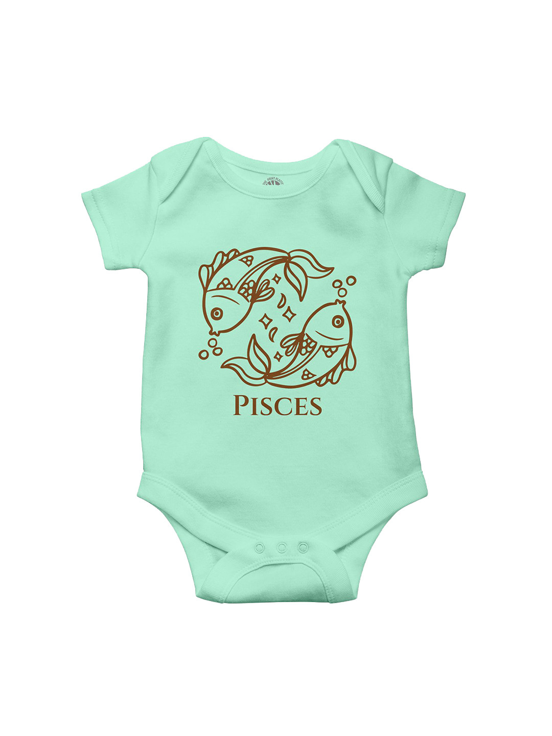THE PRINT PLATTER Kids Pisces Printed Cotton Bodysuit