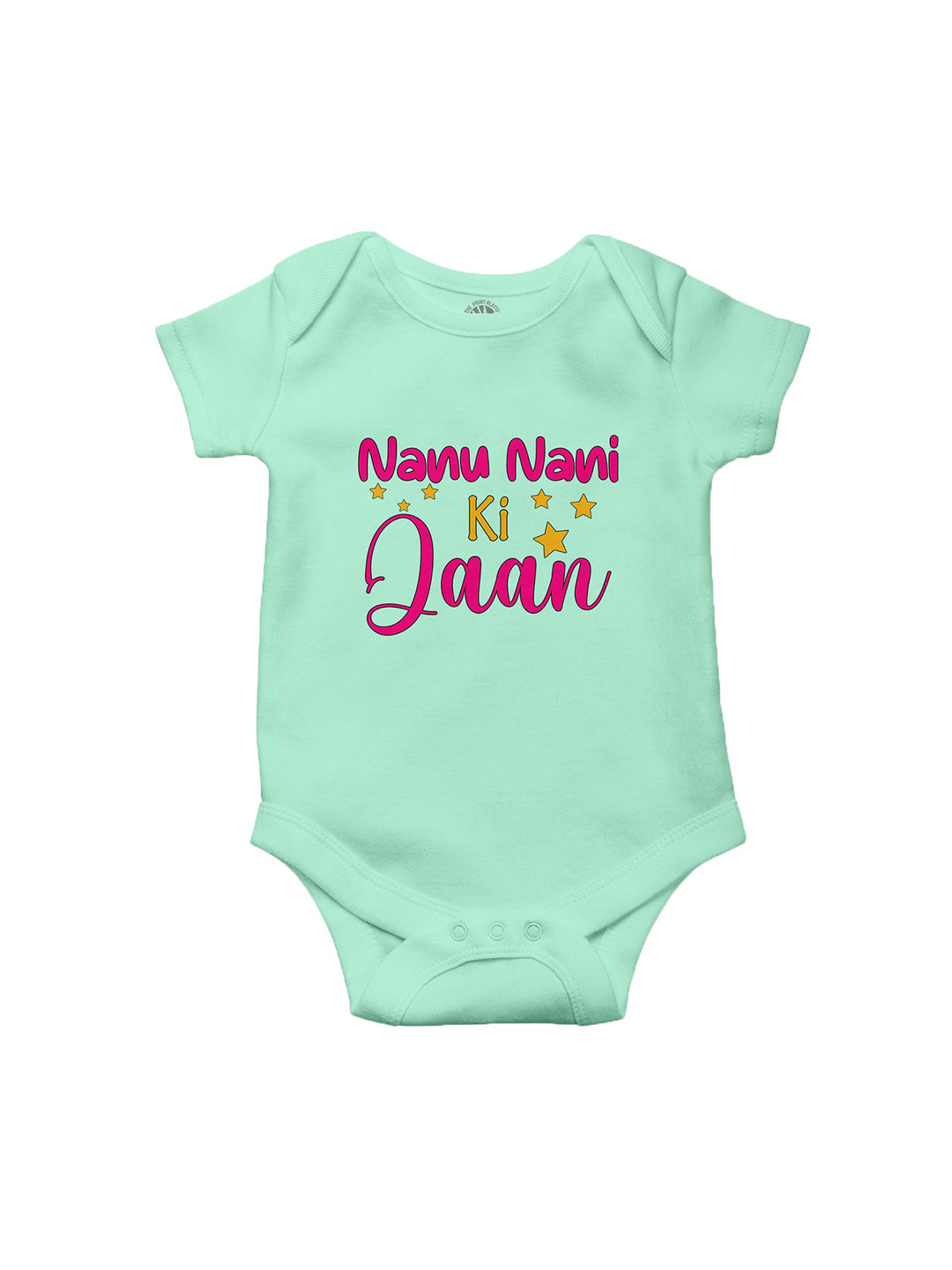 THE PRINT PLATTER Kids Infants Nanu Nani Ki Jaan Printed Envelope Neck Bio Wash Bodysuit