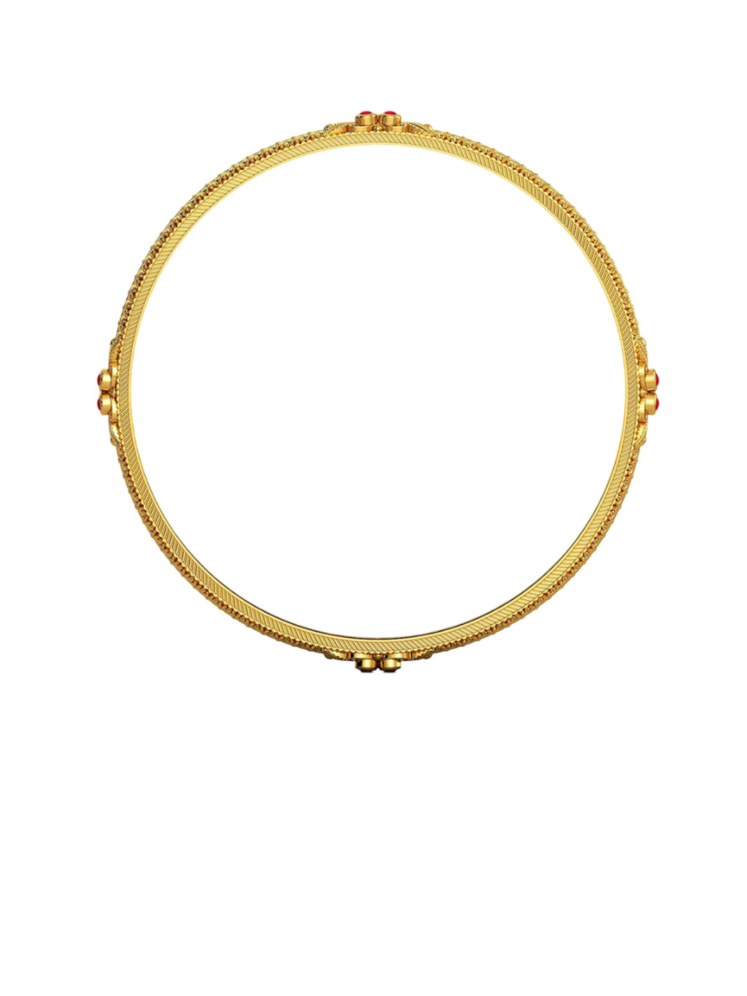 Joyalukkas Women 22KT Stunning Strikes Sequence Bangle- 13.425 gms