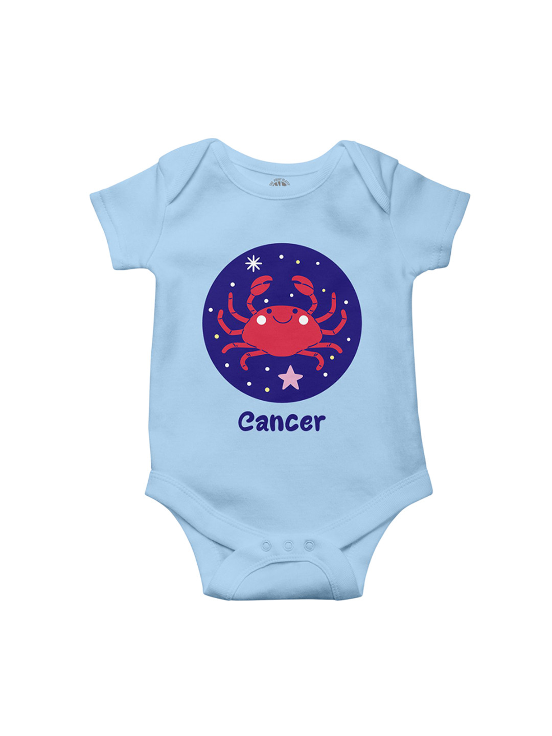 THE PRINT PLATTER Infants Cancer Printed Cotton Envelope Neck Ultra Bio Wash Bodysuit