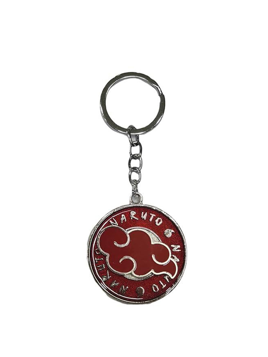 AUGEN Stainless Steel Naruto8 Textured Key chain