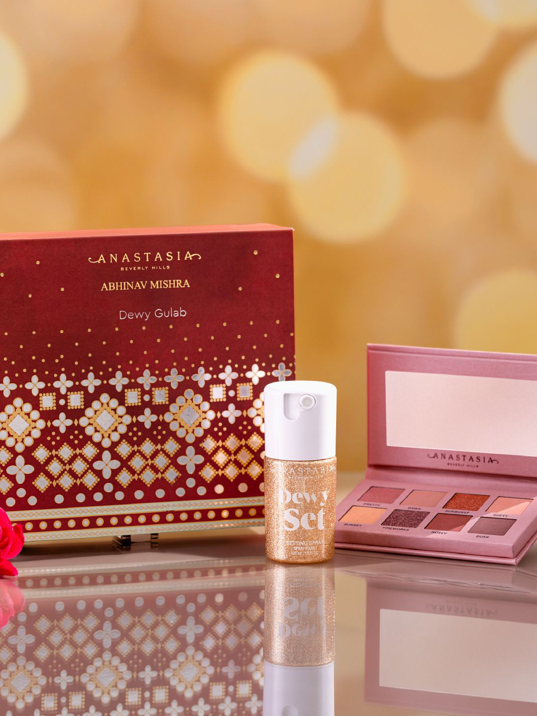 ANASTASIA BEVERLY HILLS Set Of 2 Dewy Set Setting Spray- 30 ml & Eyeshadow Palette - 6.4 g