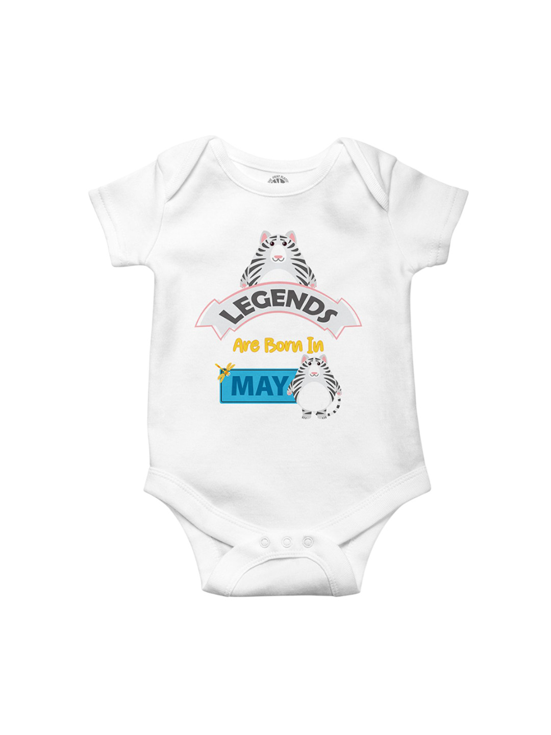 THE PRINT PLATTER Kids Legends In May Printed Cotton Ultra Bio Wash Bodysuit