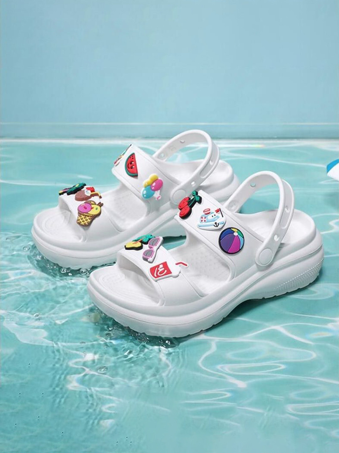 T-Rock Charms Embellished Cushioned Footbed Clogs