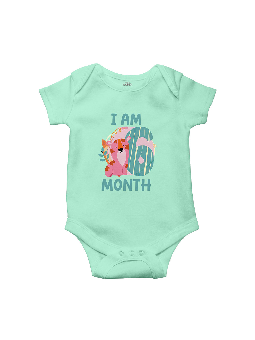 THE PRINT PLATTER Infants Six Month Printed Cotton Bodysuit
