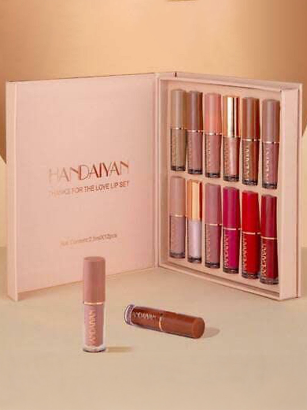 Beelinebytheialiving Set Of 12 Waterproof Long Lasting Attractive Mini Liquid Lipsticks