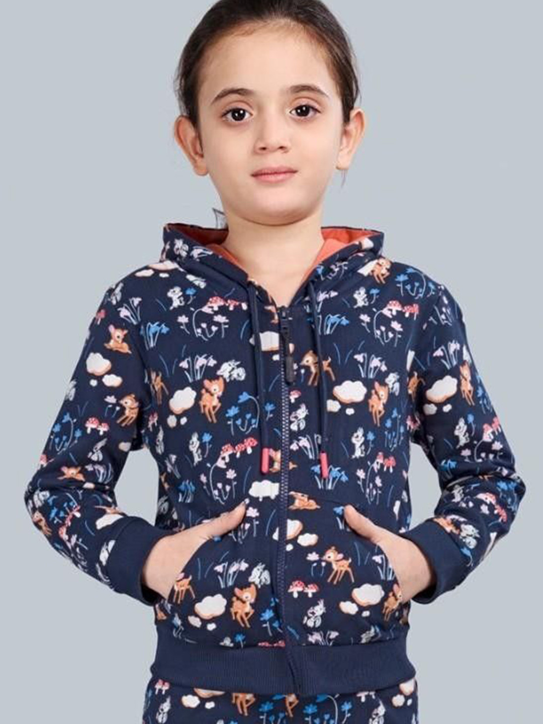 PLUM TREE Girls Zip-up Hoodie Sweatshirt