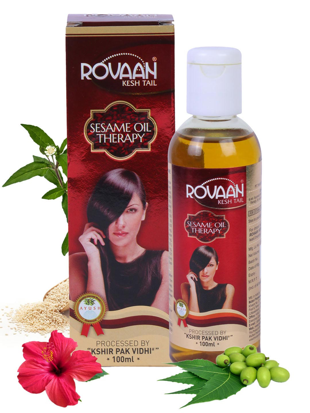 Multani Rovaan Kesh Tail Sesame Oil Therapy - 100 ml