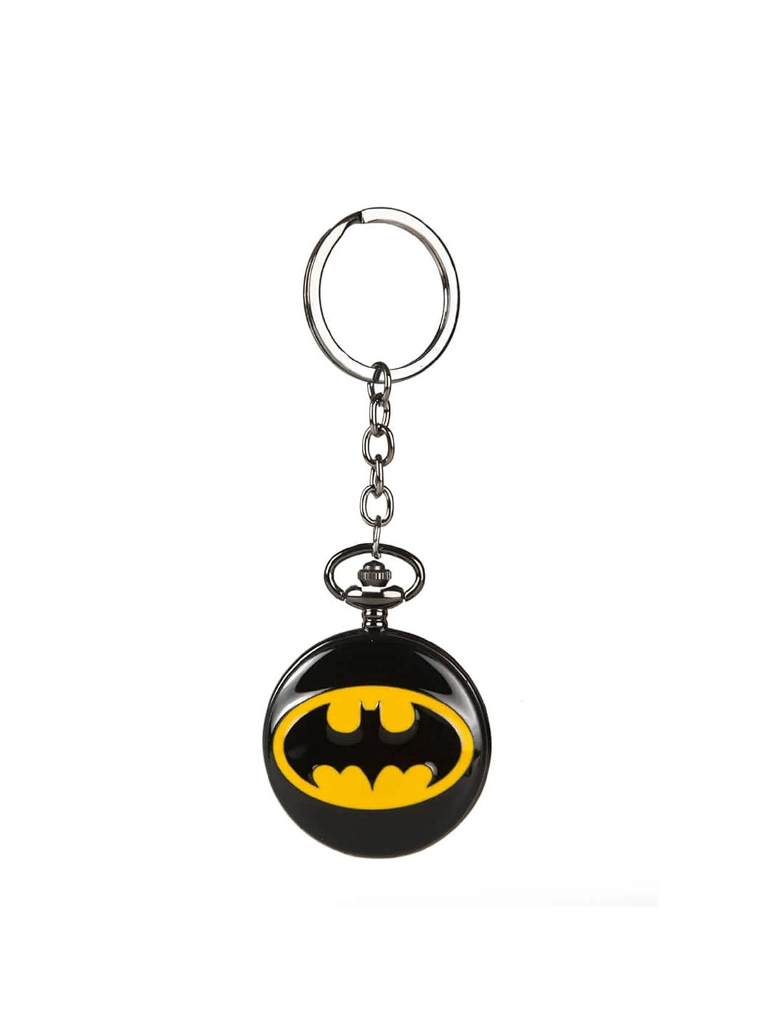 AUGEN Textured Metal Batman Retro Key Chain With Key Ring
