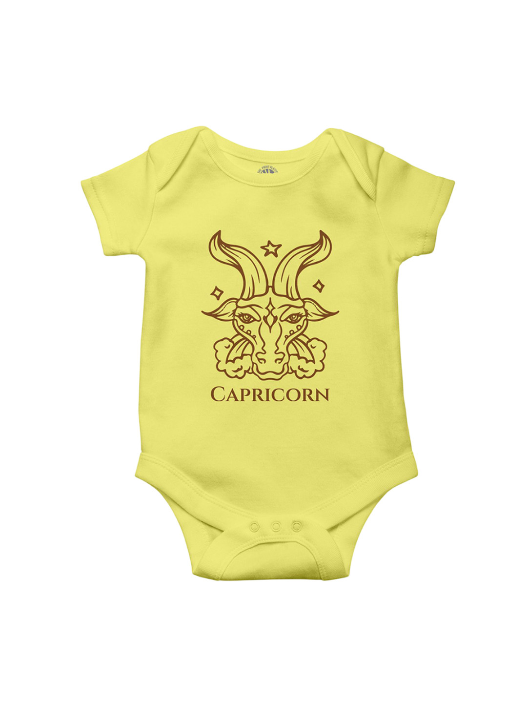THE PRINT PLATTER Kids Capricornus Printed Cotton Bodysuit