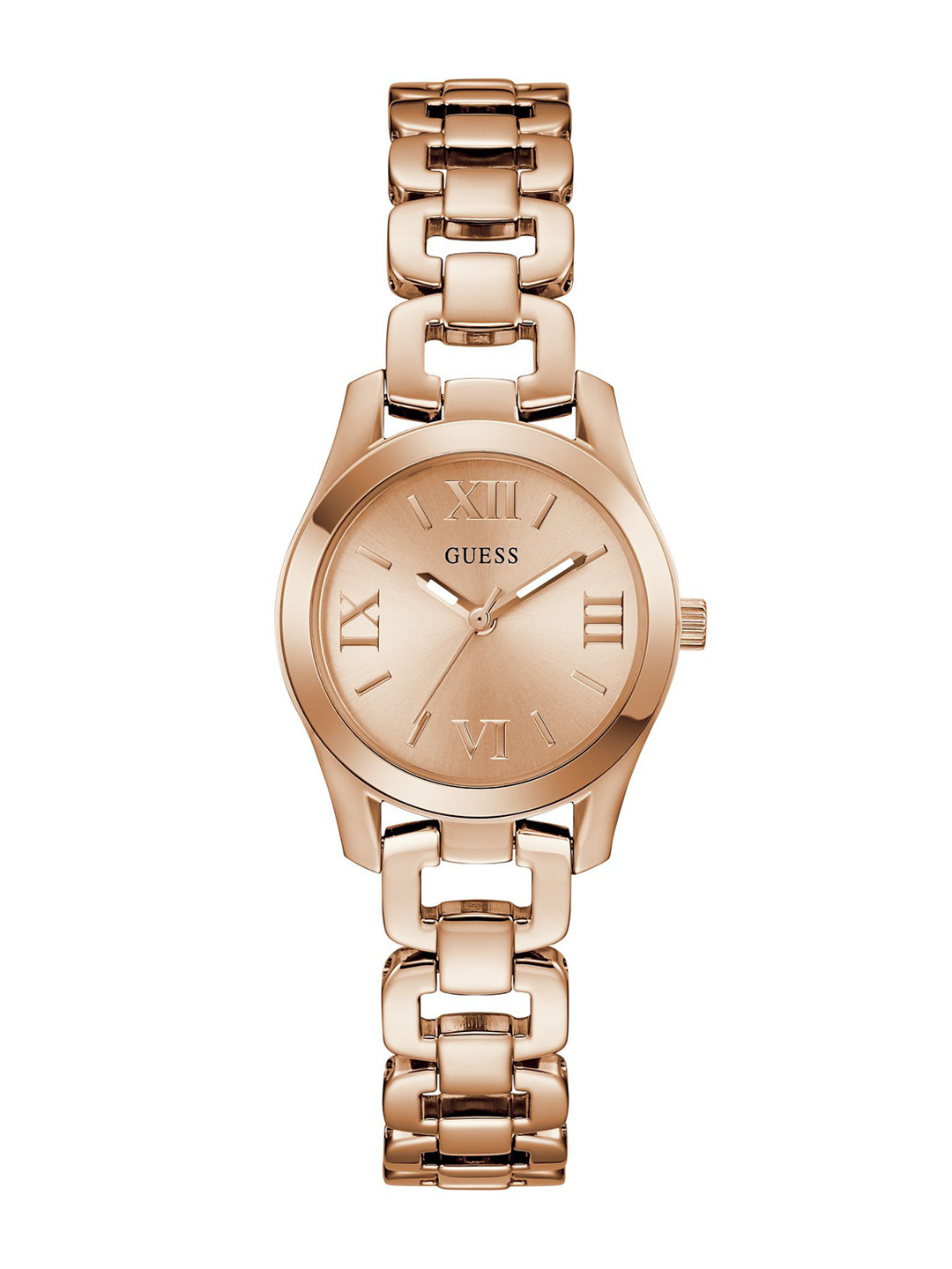 GUESS Veda Women Embellished Stainless Steel Bracelet Style Straps Analogue Watch GW0927L4