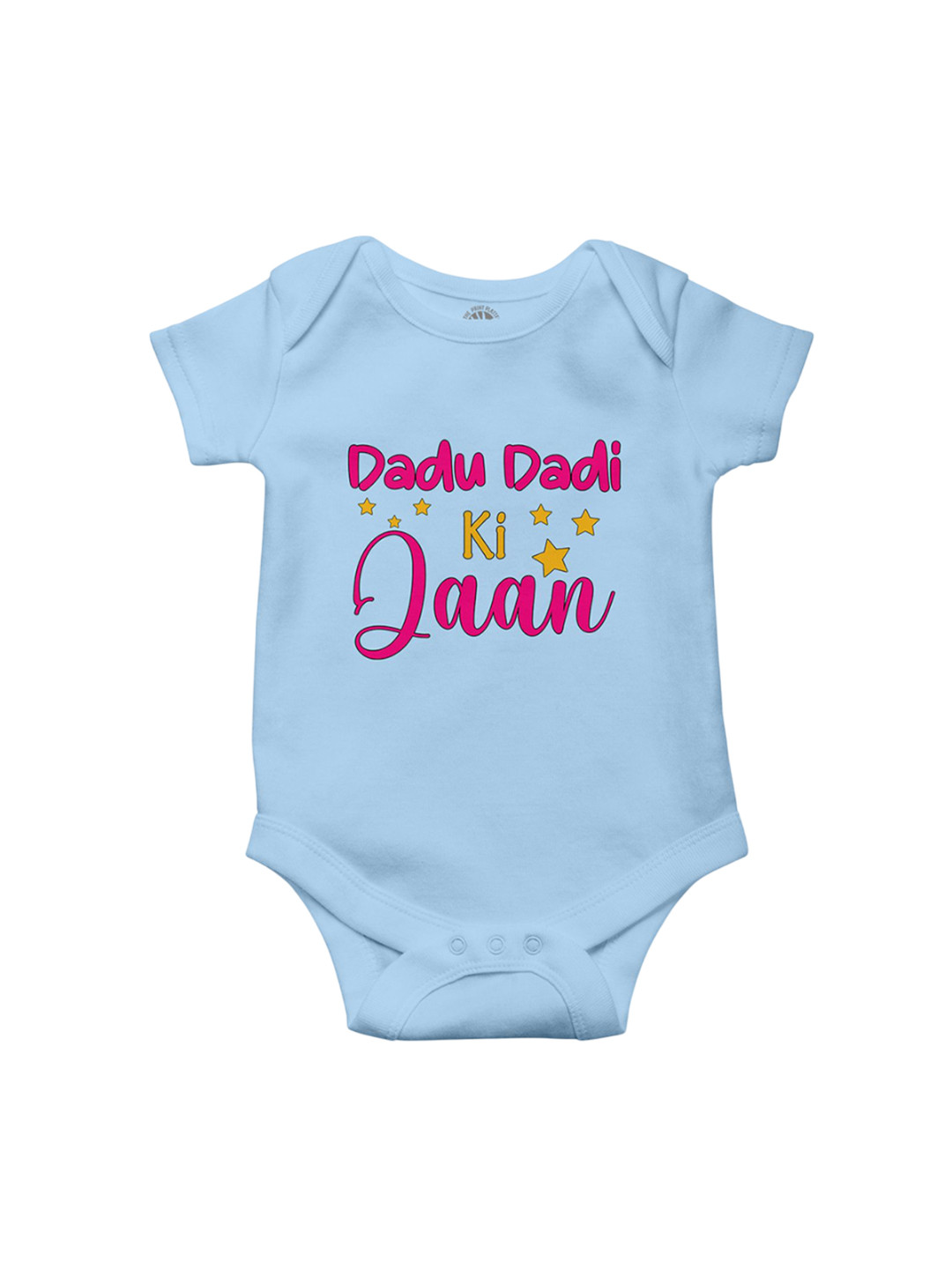 THE PRINT PLATTER Kids Dadu Dadi Ki Jaan Printed Ultra bio wash & Envelope Neck Bodysuit