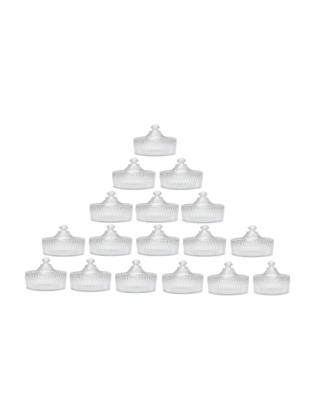 1ST TIME Transparent 2025 17 Pieces Glass Dishwasher Safe Serving Bowl