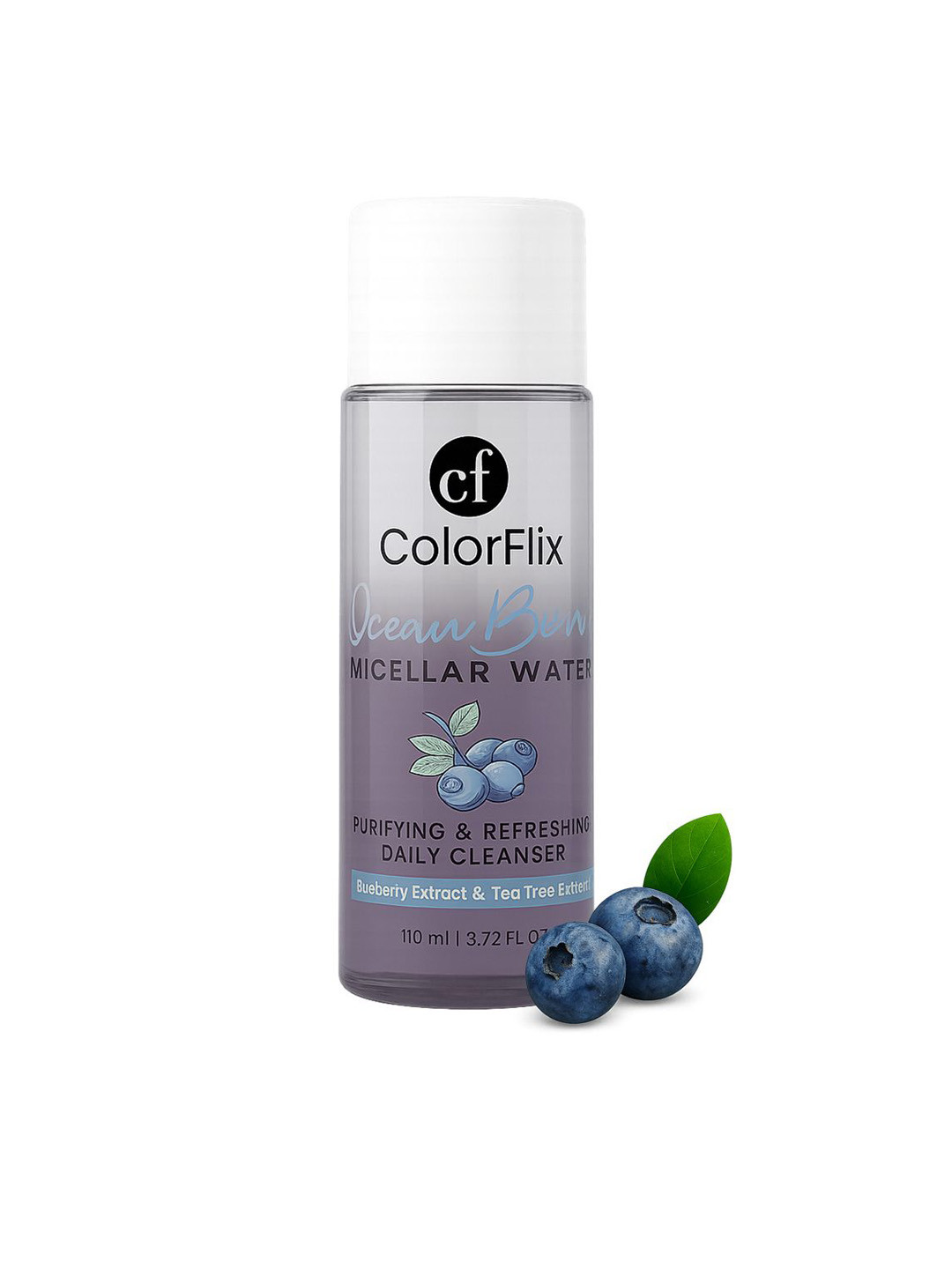 COLORFLIX Ocean Berry Micellar Water Blueberry & Tea Tree Makeup Remover - 110 ml