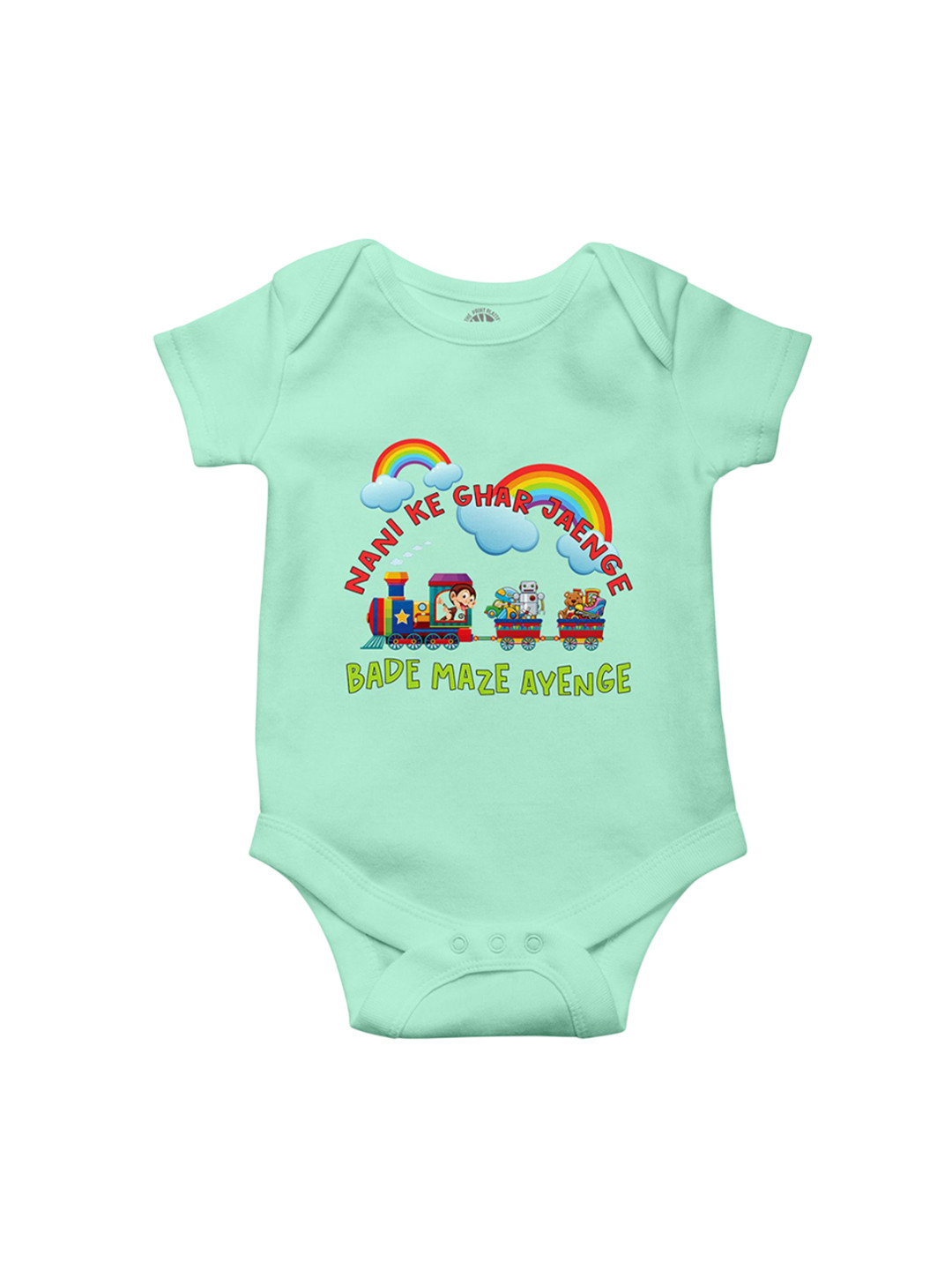 THE PRINT PLATTER Infants Nani ke Ghar Printed Cotton Bodysuit