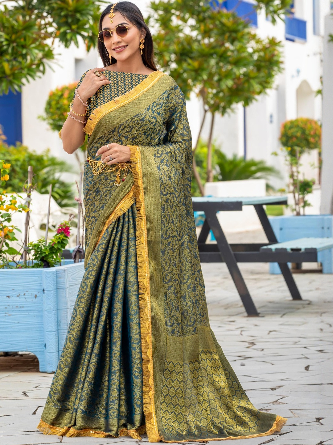 MAHALASA Sethnic Royalika Ethnic Motifs Woven Design Zari Saree