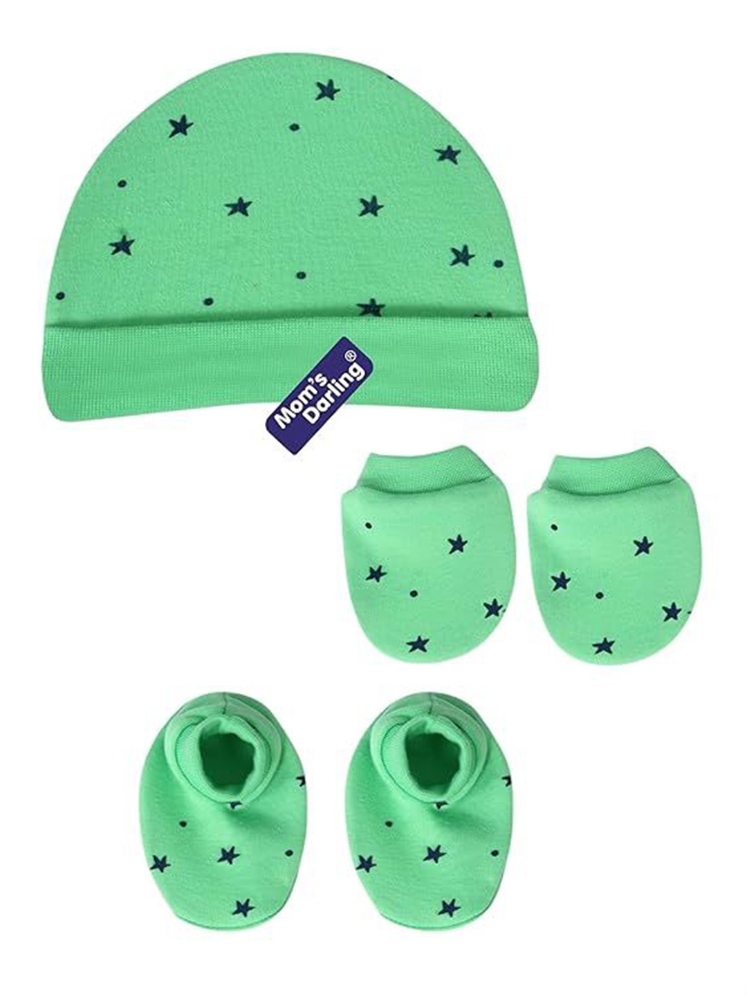 Mom's Darling Kids-Unisex Multicoloured Cotton Caps