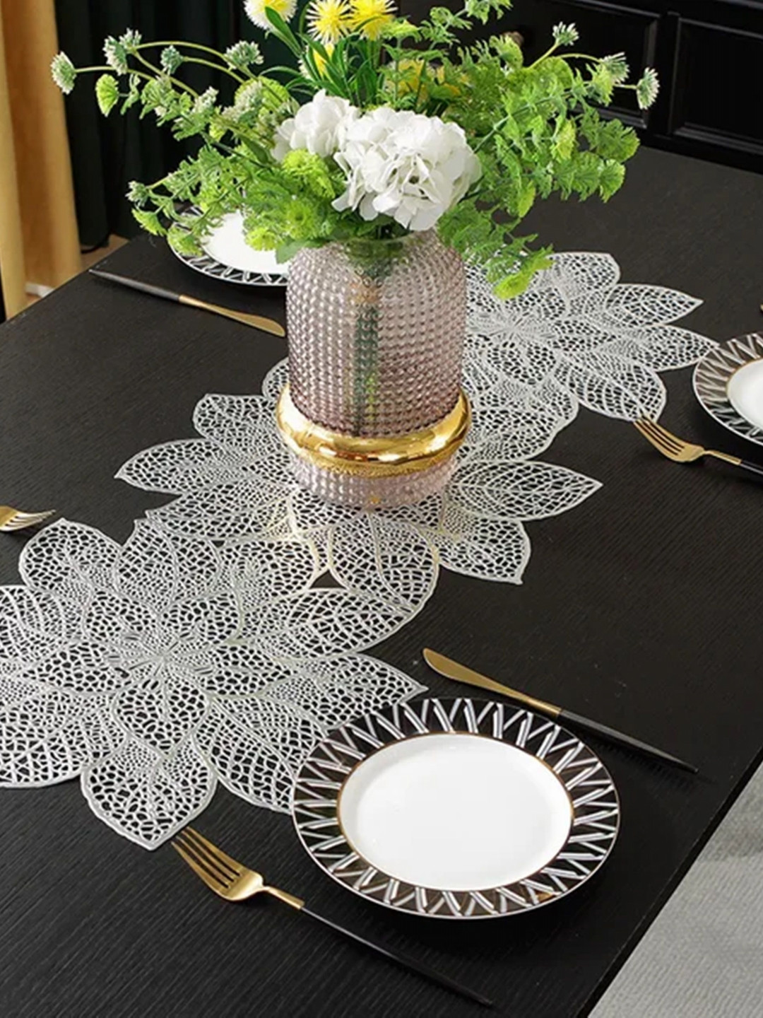MONKDECOR Textured Waterproof Center Table Runner