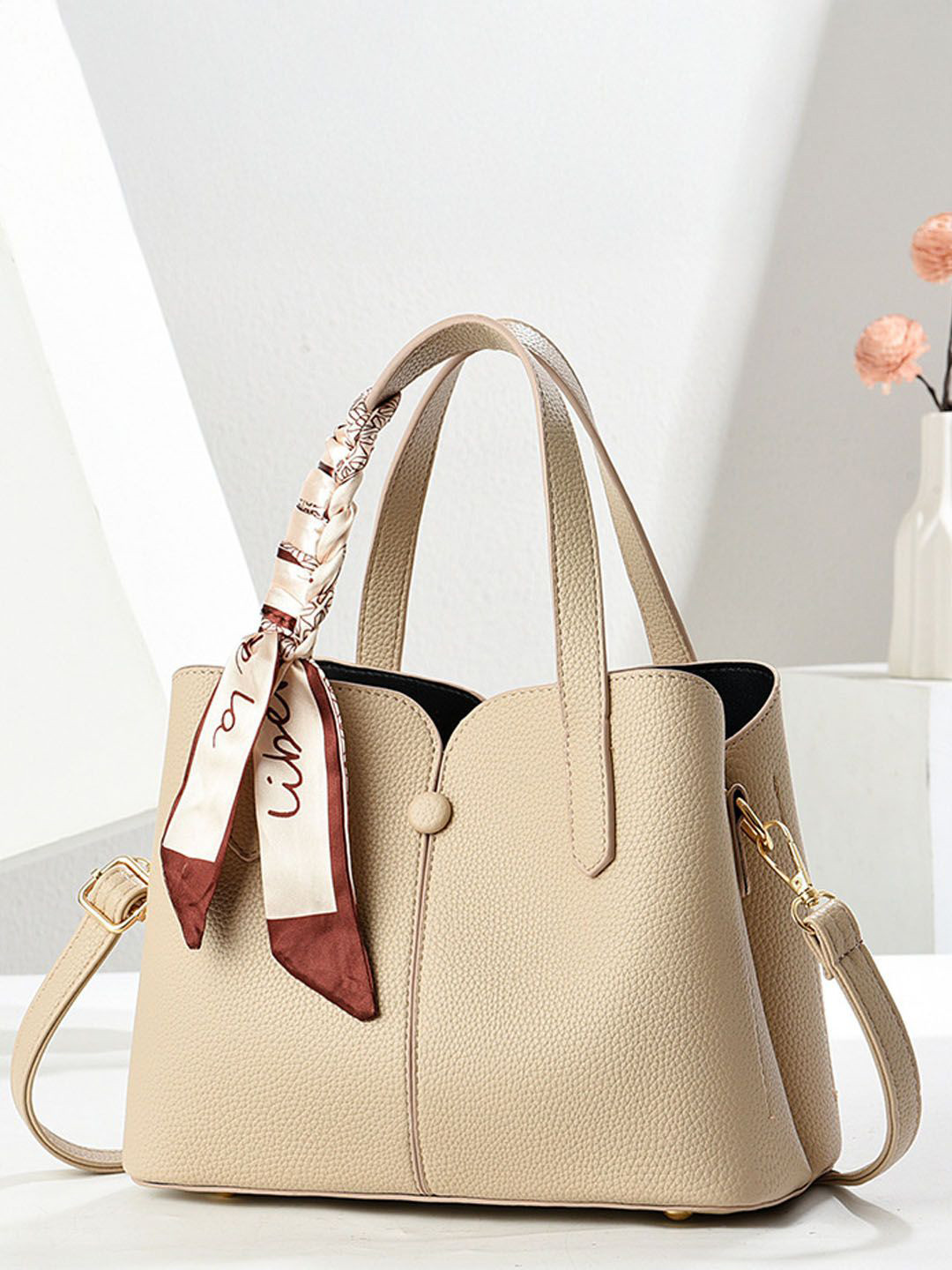 StyleCast Detachable Sling Strap Bucket Handheld Bag
