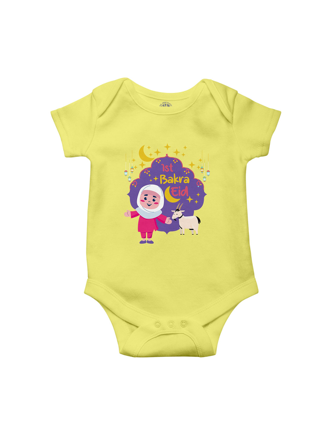 THE PRINT PLATTER Infants Bakra Eid Printed Cotton Bodysuit