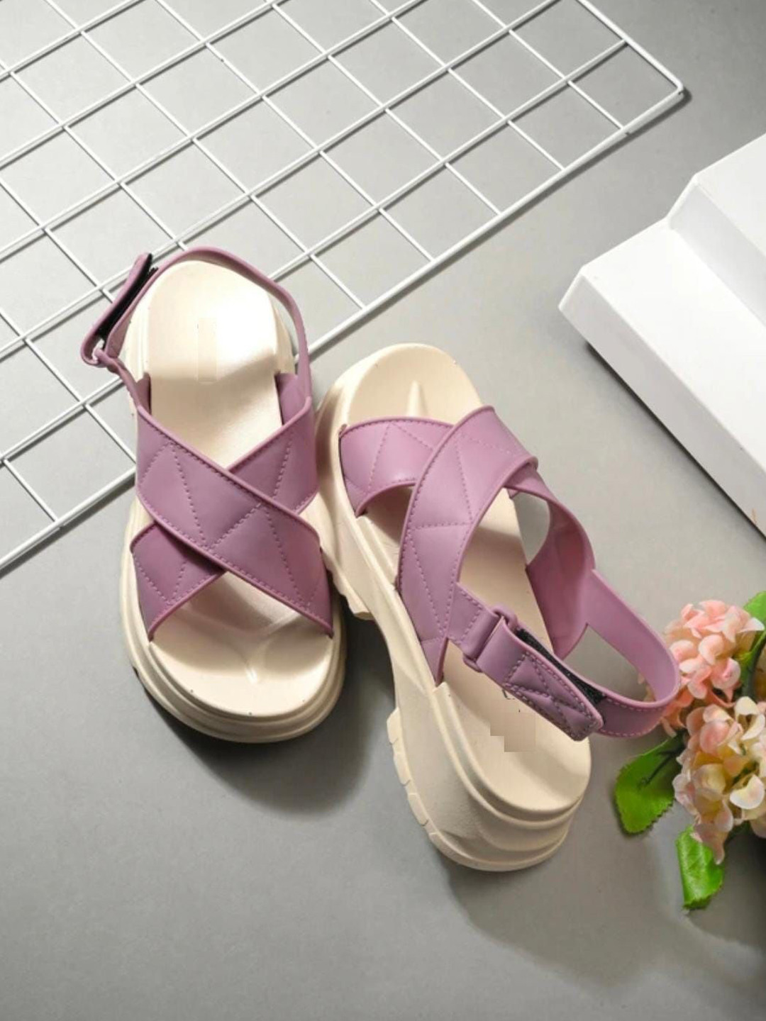 T-Rock Cushioned Footbed Open Toe Velcro Comfort Sandals