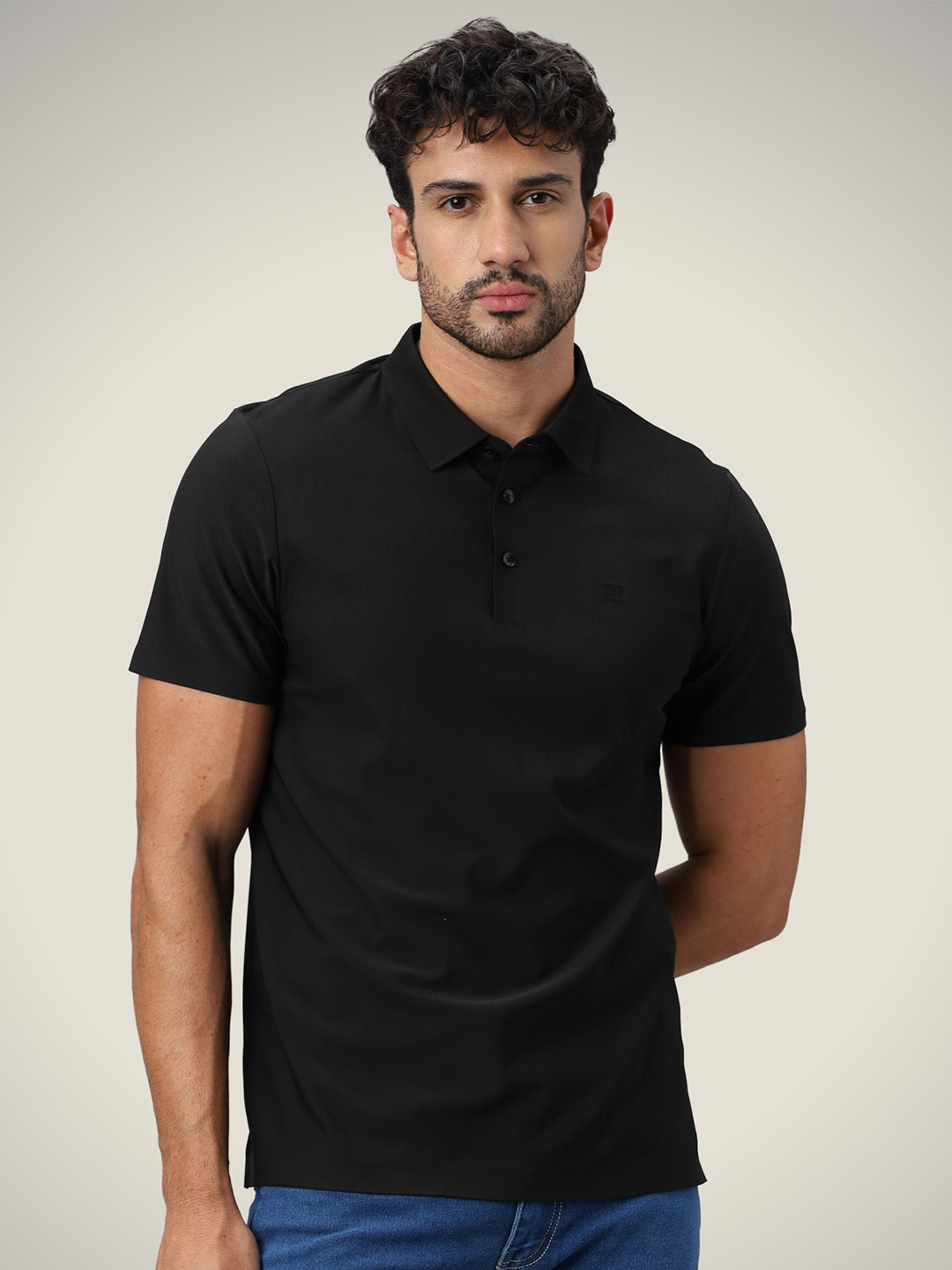 Hektor Open Button Pique Bonded Wrinkle Resistant & Moisture Wicking Polo Tshirt