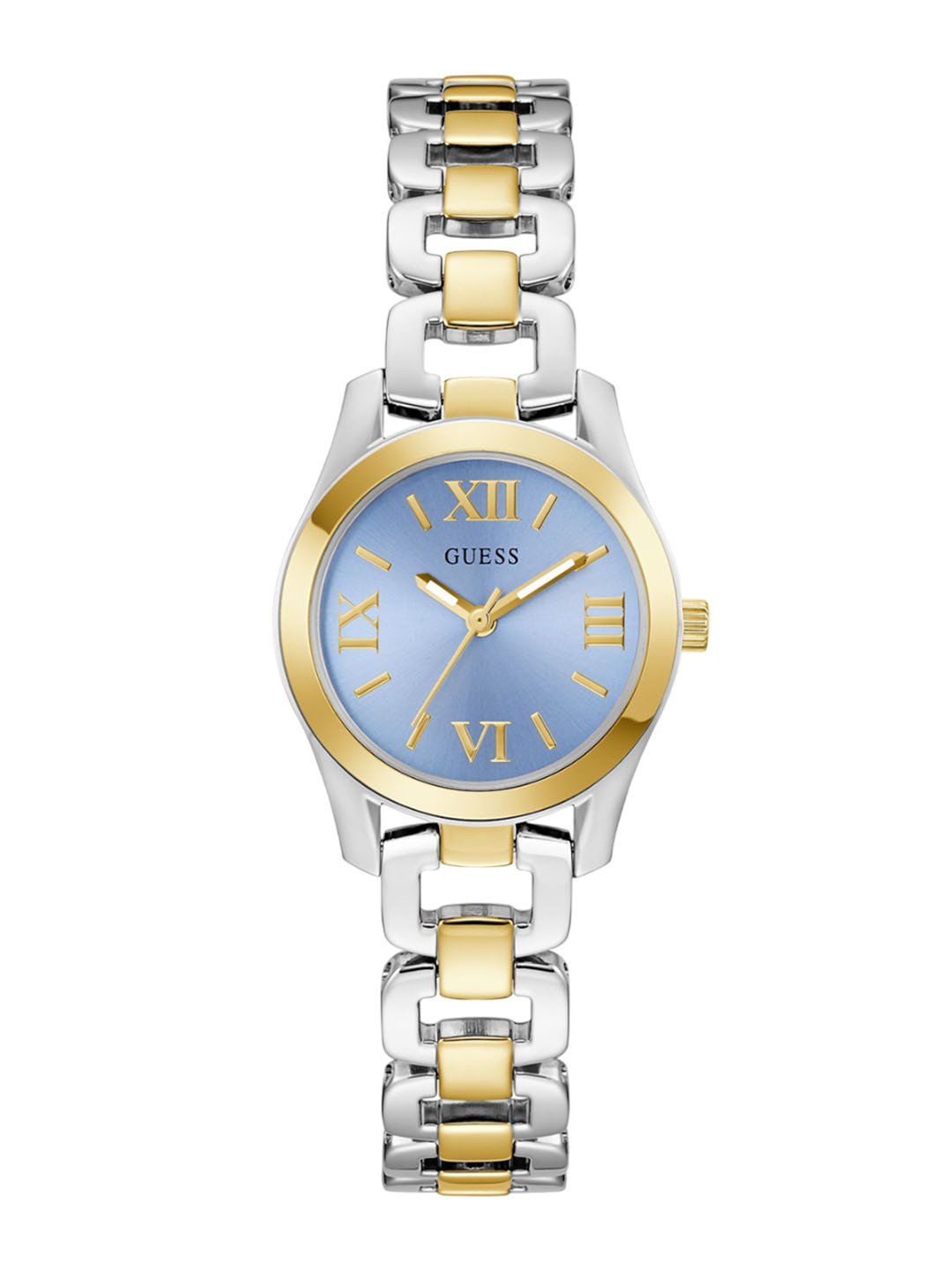GUESS Women Veda Stainless Steel Bracelet Style Straps Analogue Watch GW0927L3