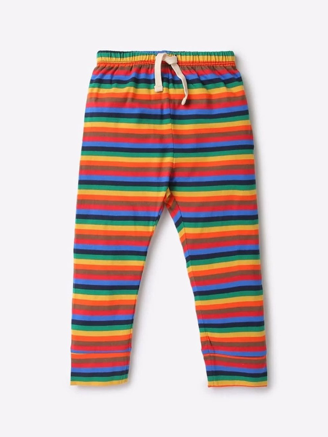 GAP Kids Striped Pure Cotton Slim-Fit Mid-Rise Joggers