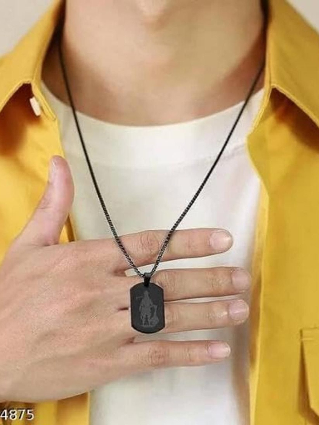 MK gallery Geometric Pendant with Chain