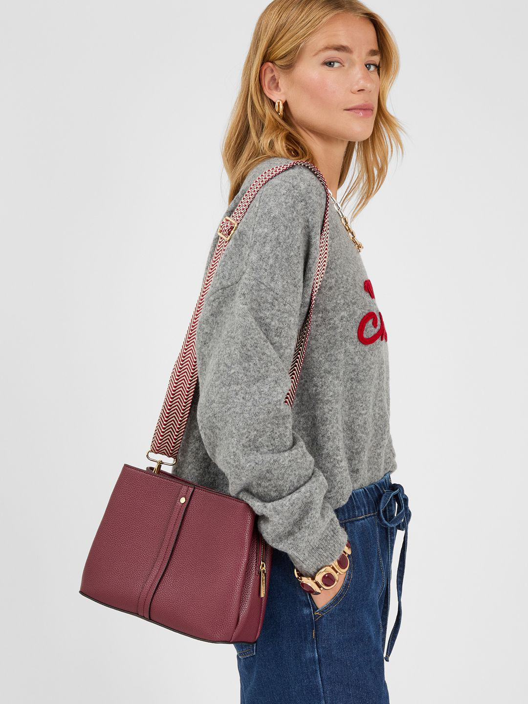 Accessorize Detachable Sling Strap Crossbody Sling Bag