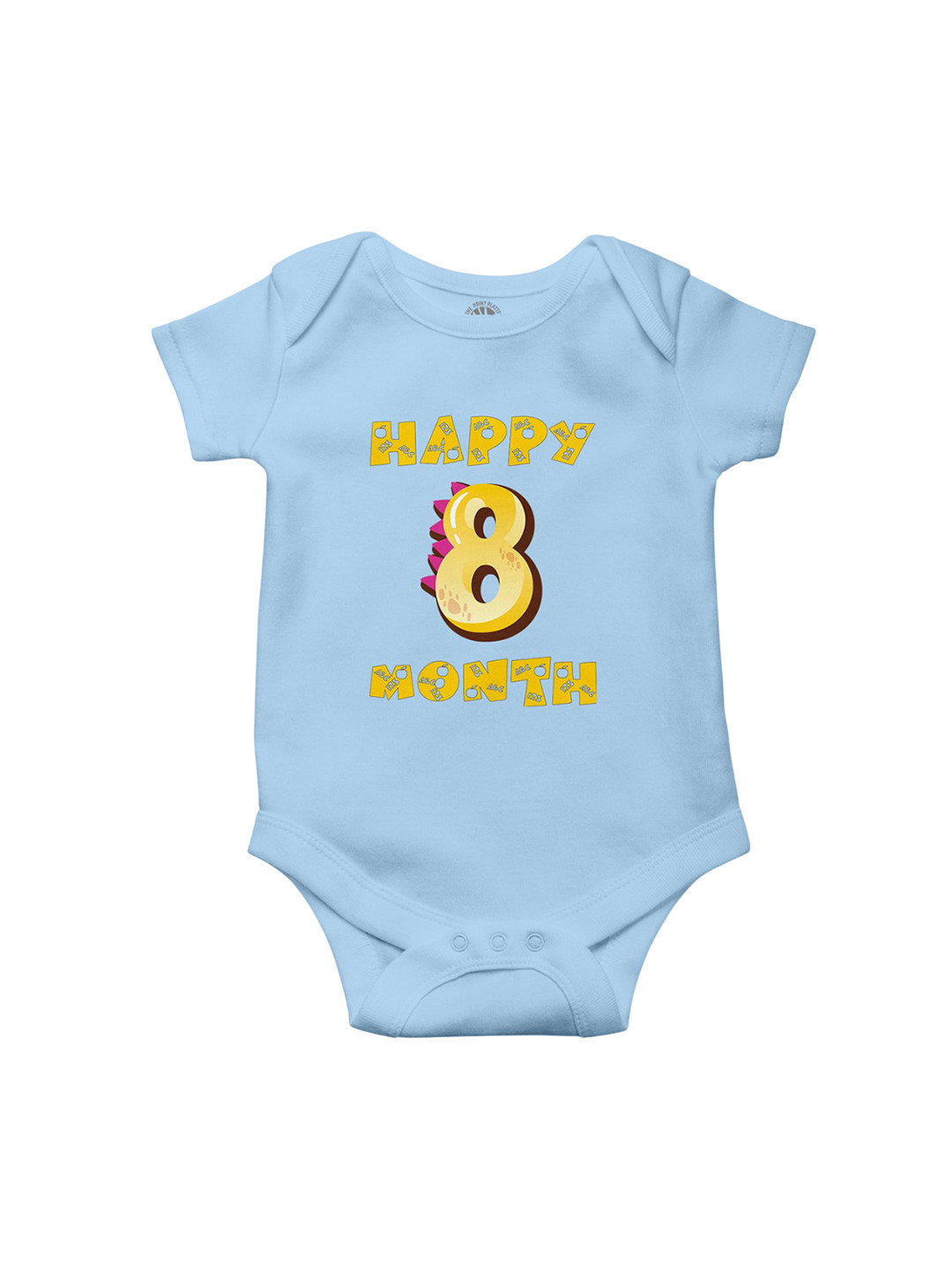 THE PRINT PLATTER Infants 8 Month Printed Envelope Neck Cotton Bodysuit