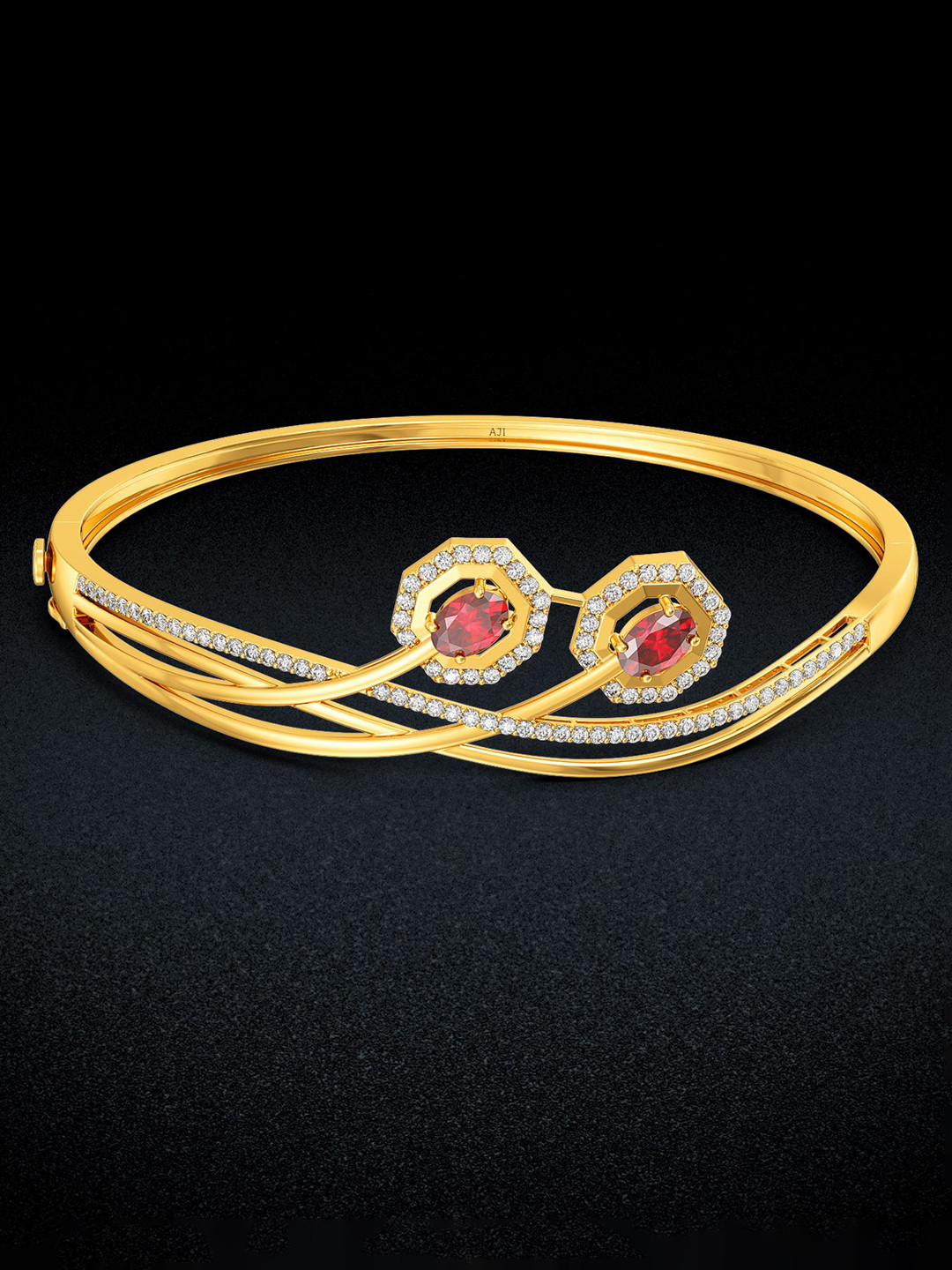 Joyalukkas Women 22Kt Gold Gemstone Bracelet - 12.79g
