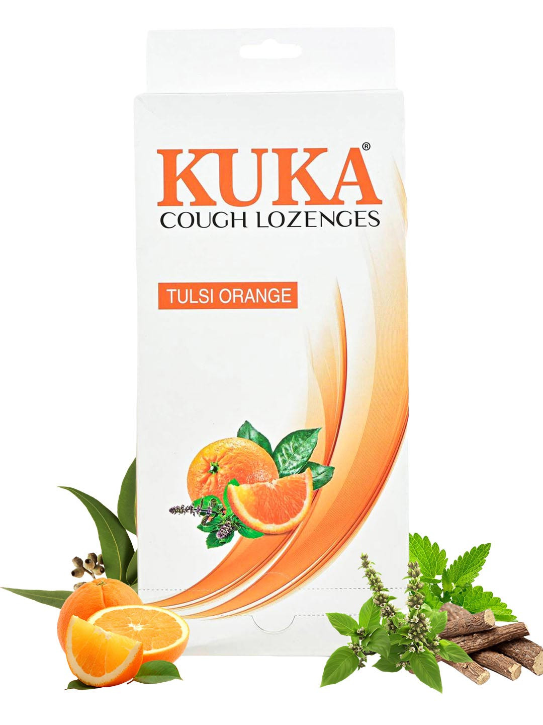 Multani Kuka Cough Lozenges Tablets With Tulsi Orange Flavour - 192 Tablets