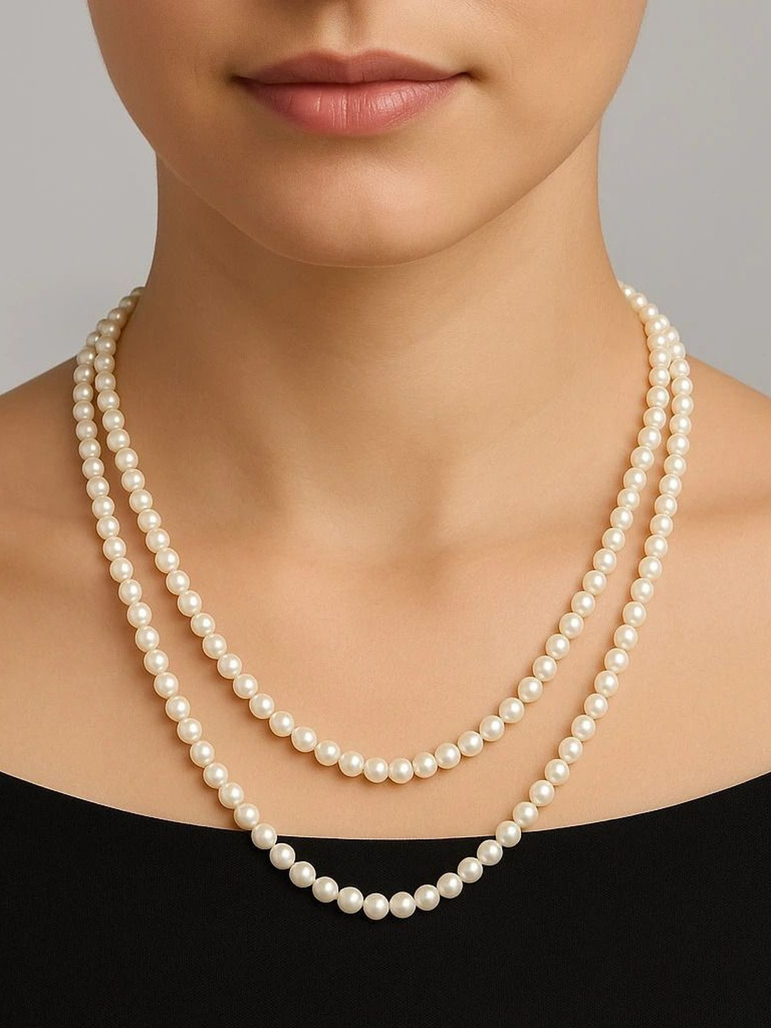 MK gallery Women Minimal Layered Necklace