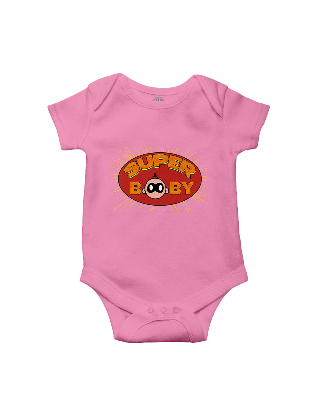 THE PRINT PLATTER Infants Kids Super Baby Printed Cotton Envelope Neck Bodysuits