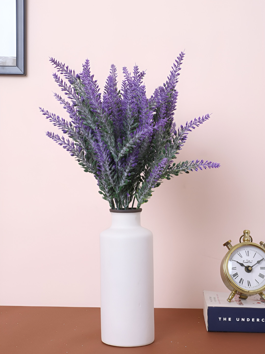 Home Bloom Lavender & Green 3 Pieces Lavender Artificial Plants