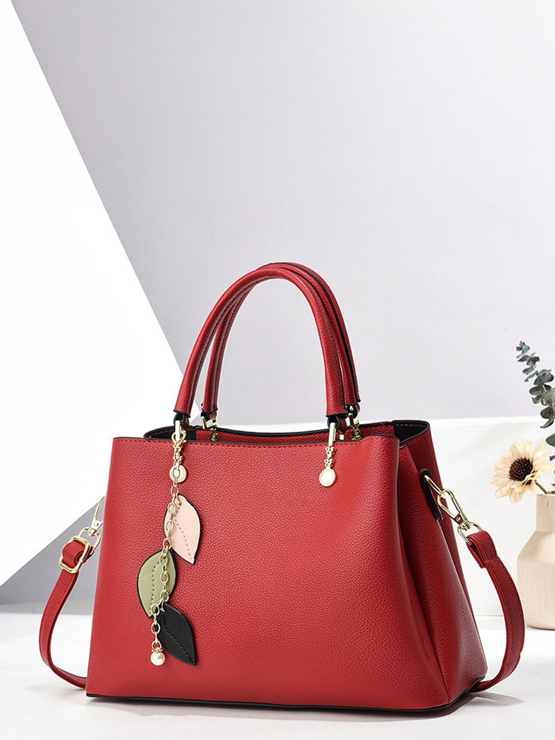 StyleCast Detachable Sling Strap Buckle Shopper Handheld Bag