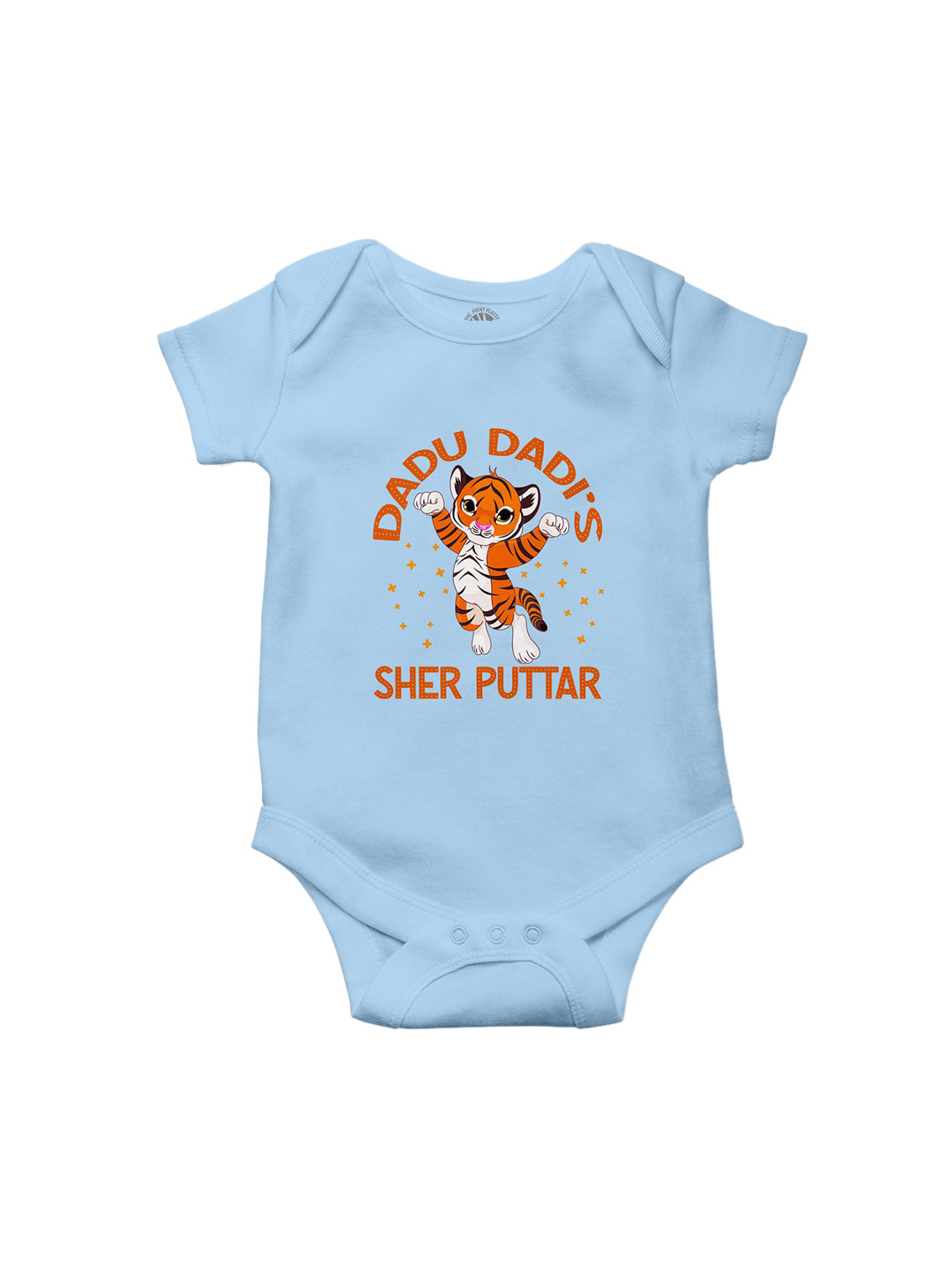 THE PRINT PLATTER Infants Sher Puttar Printed Ultra Bio Wash Cotton Bodysuit