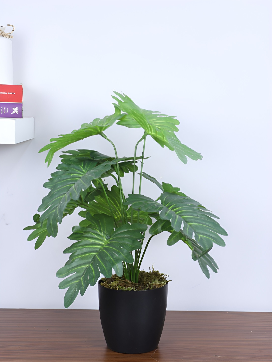 Home Bloom Green & Black Philodendron Artificial Plant With Pot