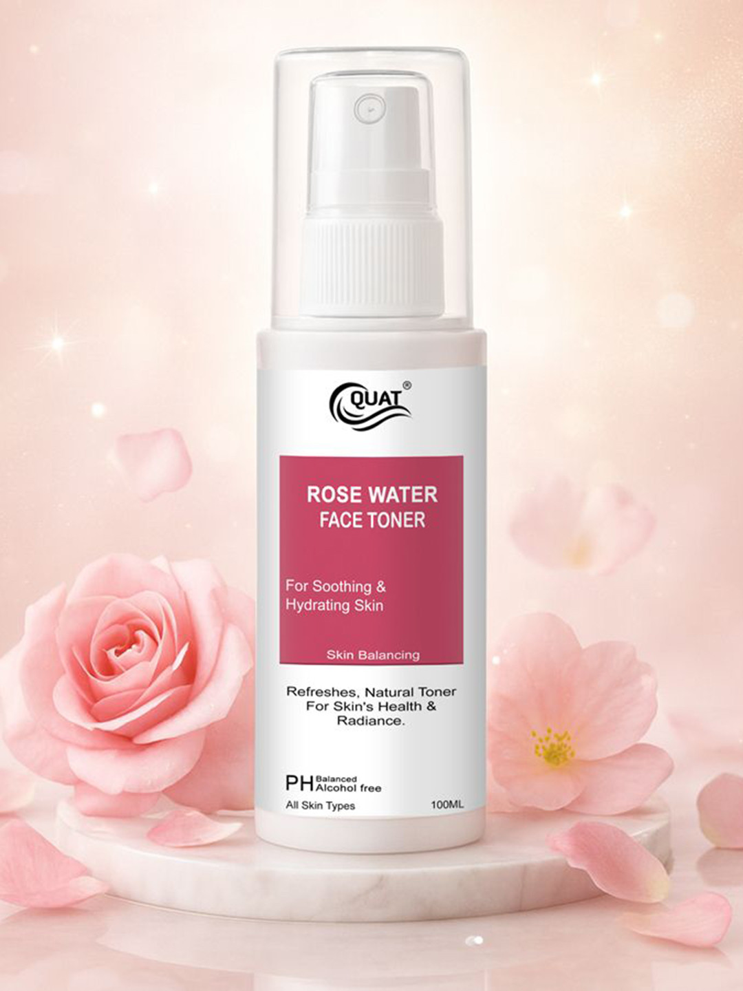 Quat Rose Face Toner To Soothe & Hydrate Skin - 100 ml