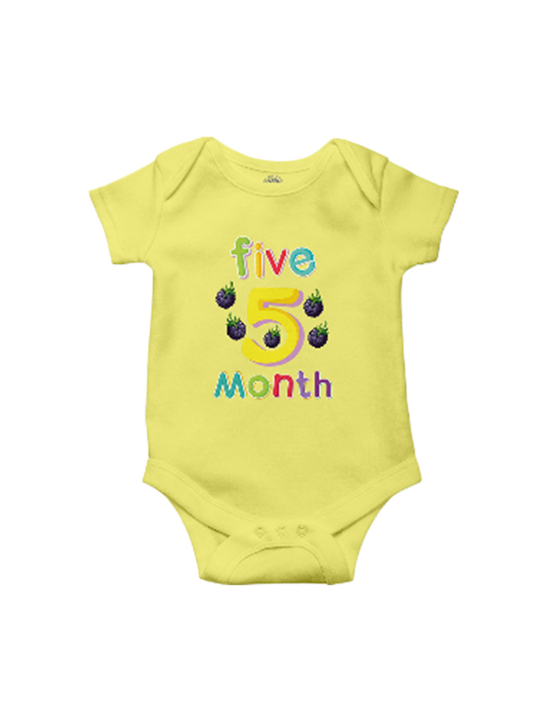 THE PRINT PLATTER Infants Kids Printed Cotton Envelope Neck Ultra Bodysuit