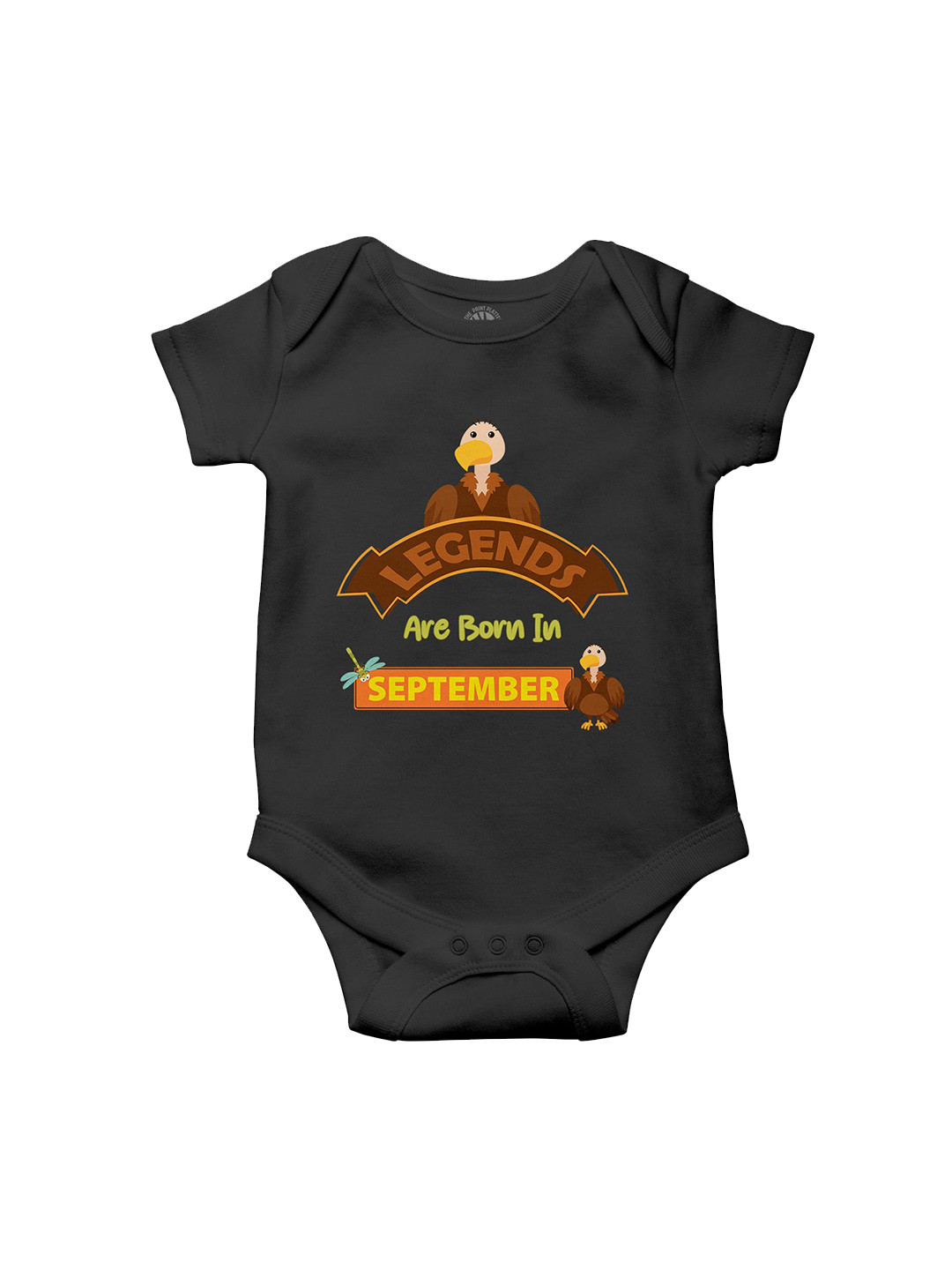 THE PRINT PLATTER Infants Printed Envelope Neck Cotton Bodysuit With Ultra Bio Wash
